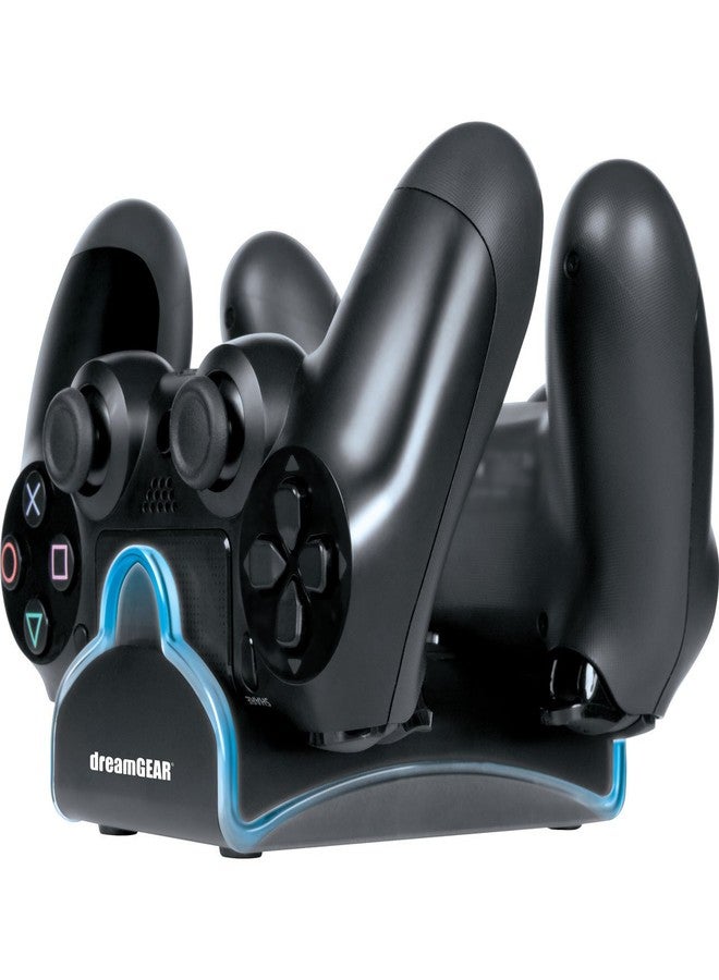 dreamGEAR 1 - PlayStation(R)4 Dual Charging Dock, Charges up to 2 PS4(TM) controllers simultaneously, LED charge indicator for each controller, DGPS4-6402 - Image 1
