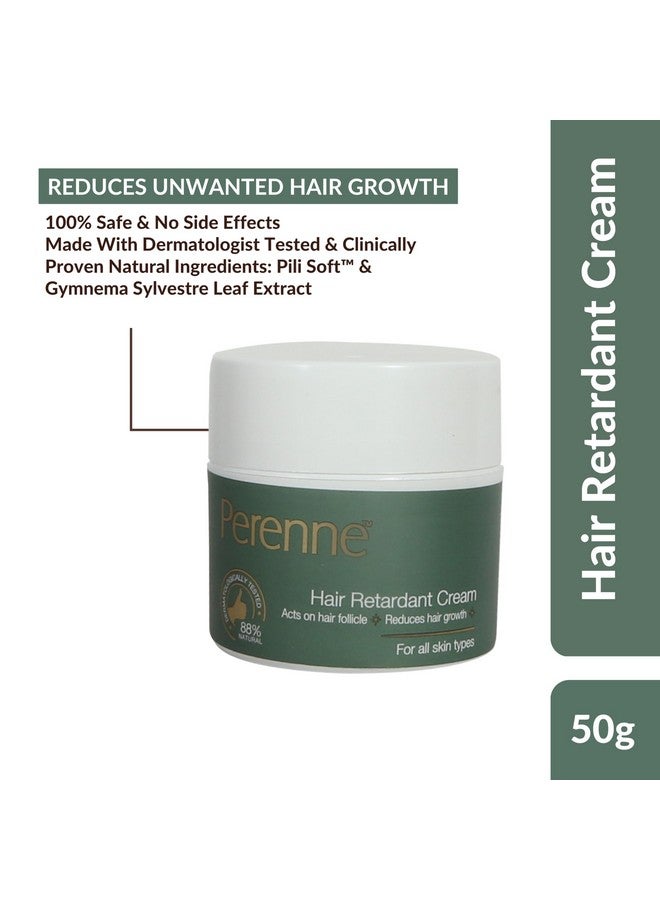 PERENNE Unisex Adult Hair Retardant Cream (50 Gm) | For Reducing Facial Hair And Other Body Parts| Natural|Paraben Free| - Image 2