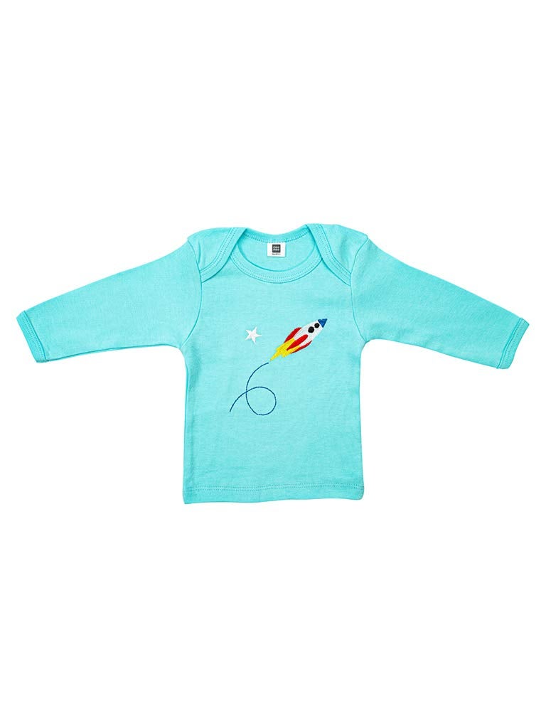 Mee Mee New Born Baby Gift Set | Soft Cotton Clothing Essentials for Infants/Baby Girls, Boys | Baby Shower Clothing Hamper (7 Pieces, Blue)| Ideal Gift for New Born Baby - Image 4