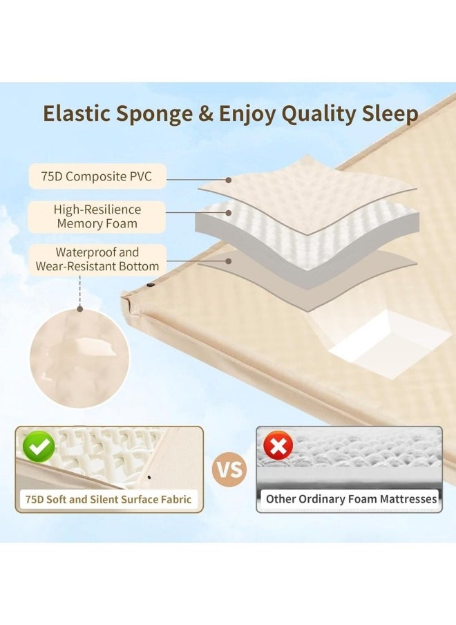 GGEROU - Air Bed Mettress with Built-in Electric Pump, Inflatable Air Mettress Sleeping Pad, Portable Roll Up Bed, Inflatable Outdoor Mat - Image 1