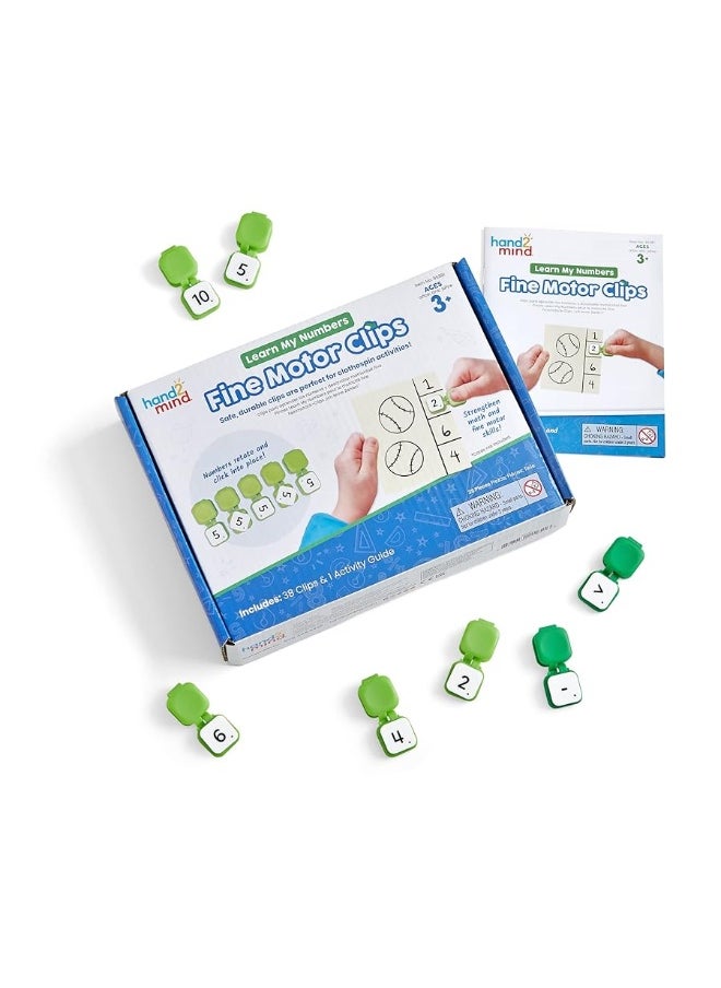 hand2mind hand2mind Learn My Numbers Fine Motor Clips, Kids Clothespin Activities, Fine Motor Toys, Learning Numbers for Toddlers, Toddler Numbers and Counting, Preschool Learning Activities, Montessori Math  - Image 4