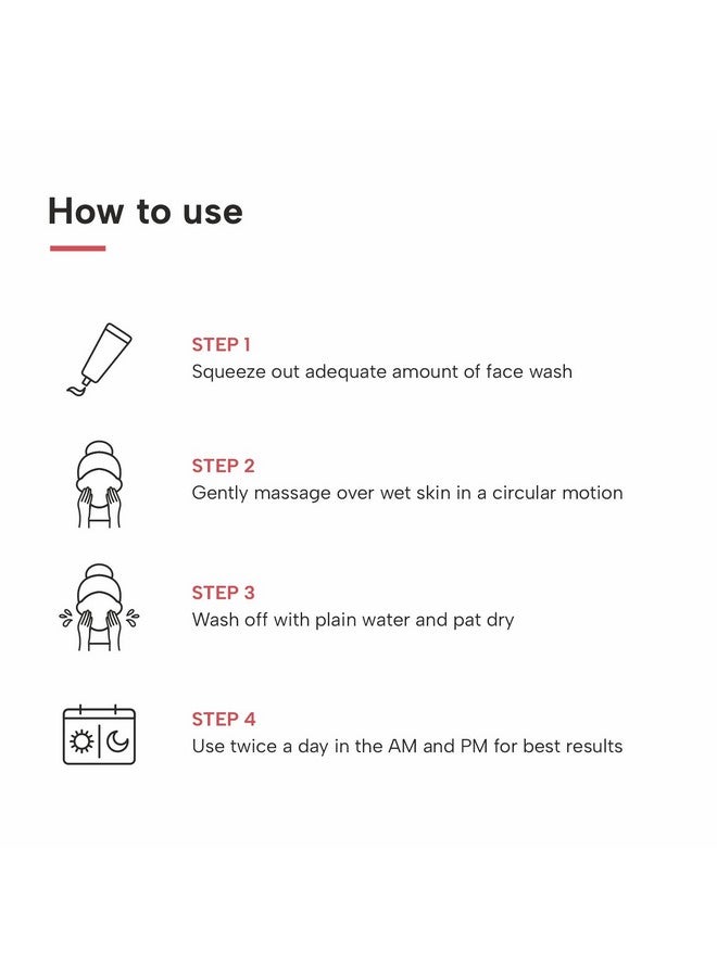 DERMATOUCH Bright & Even Tone Face Wash With Niacinamide, Vitamin E And Kojic Acid | Daily Gentle Face Cleanser For Tan, Pigmentation, Uneven Tone - 30G - Image 5