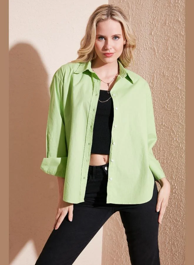 ليلا قميص قطني ليلا كبير الحجم