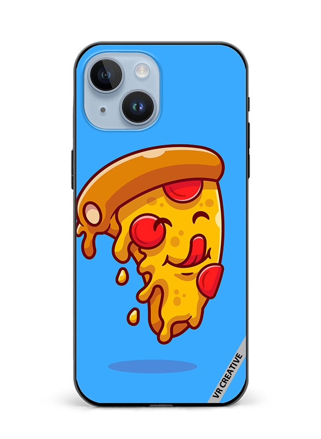 VR CREATIVE Protective Case Cover For Apple iPhone 15 Plus Pizza Design Multicolour - Image 1