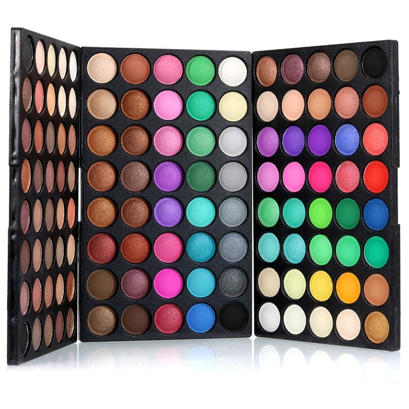 popfeel 120 Colors Hightlight Eyeshadow Palette Makeup Gift Set, Pure Vie Professional Long Lasting Waterproof Matte Highly Pigments Shiny Shimmers Glitter Makeup Palette Colorful Cosmetic Eye Shadow Pallet#1 - Image 2