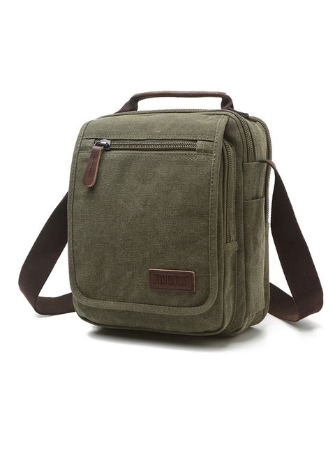 Small Canvas Crossbody Shoulder Bag Messenger Bag Work Bag