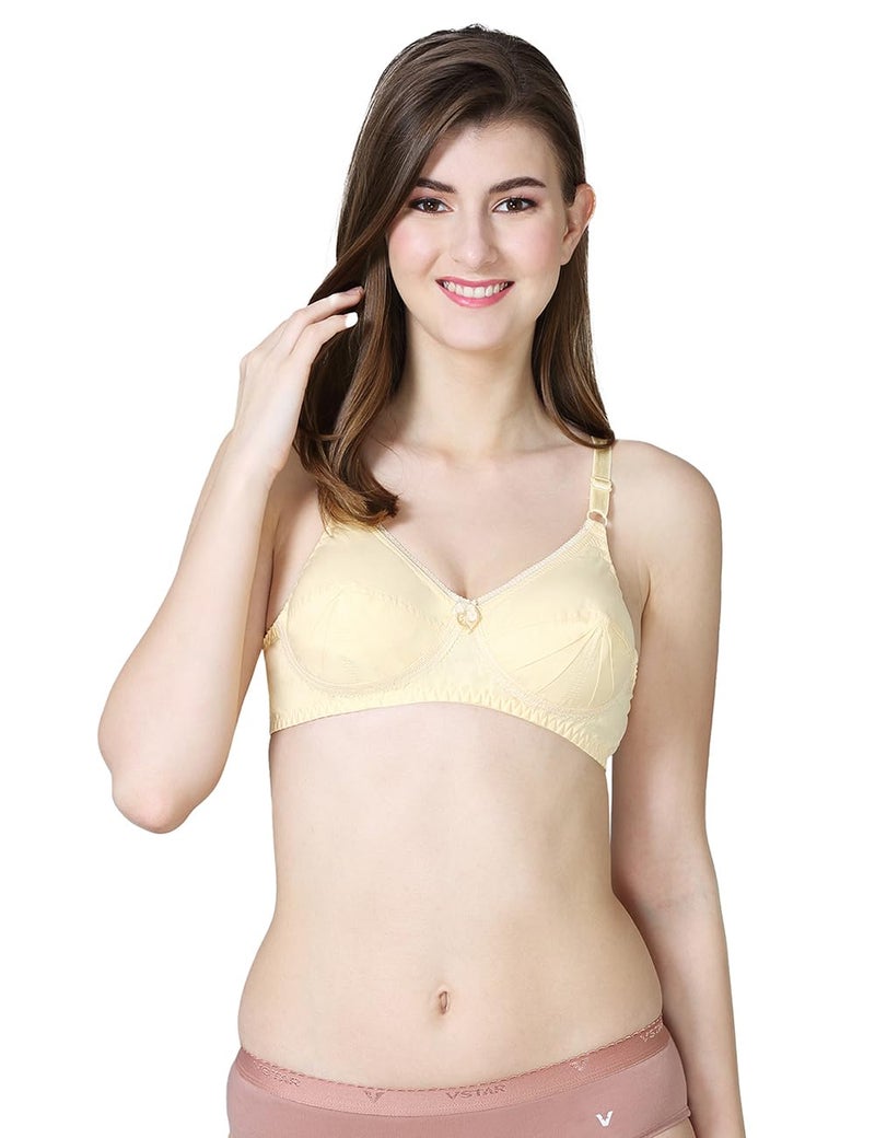 VSTAR Cotton Women's Regular Bra_Saree Mate Skin 38 -B - Image 1