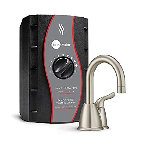 InSinkErator H-HOT150SN-SS Instant Hot Water Dispenser System with Stainless Steel Tank, Satin Nickel - Image 1