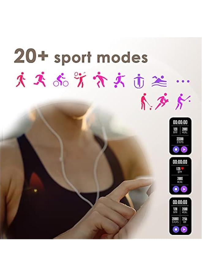 Fitness Tracker Smart Bracelet for Women Stylish Beautiful Ladies Smart Watch with Pedometer Message Notification Stainless Steel Strap - Image 5