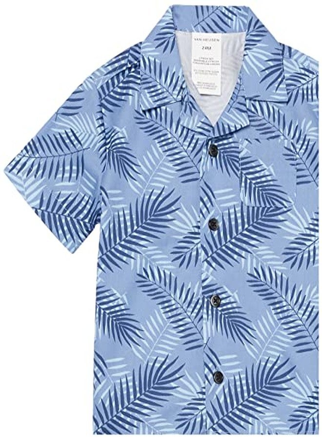 Van Heusen baby boys 2 Piece Dress Up Set With Dress Shirt Shorts and Toddler Suit, Jet Stream, 24 Months US - Image 4