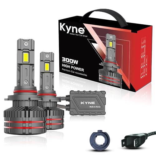 KYNE 300W High Power Premium LED Headlights Bulb –H7/H18 6000K Cool White, 30,000 Lumens Ultra-Bright, IP65 Waterproof with 3 YEAR WARRANTY (3 Year Warranty, H7/H18) - Image 1
