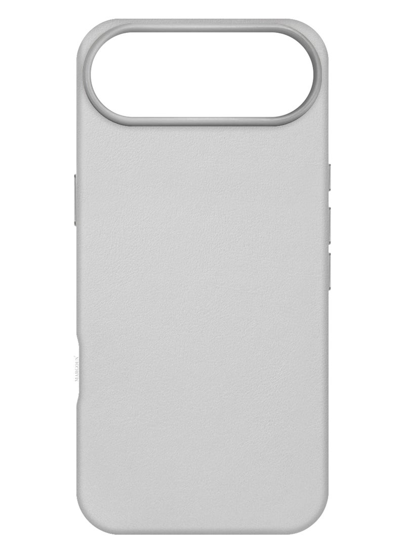 CATANES Premium Leather Case for iPhone 17 Air – Shockproof - Waterproof - Matte Finish - Anti-Slip - Slim Fit - Natural Titanium - Image 2