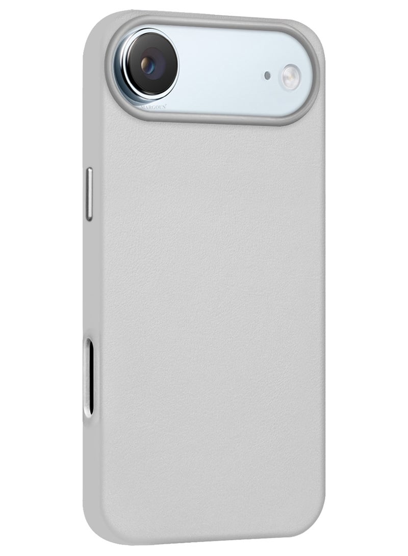 CATANES Premium Leather Case for iPhone 17 Air – Shockproof - Waterproof - Matte Finish - Anti-Slip - Slim Fit - Natural Titanium - Image 1