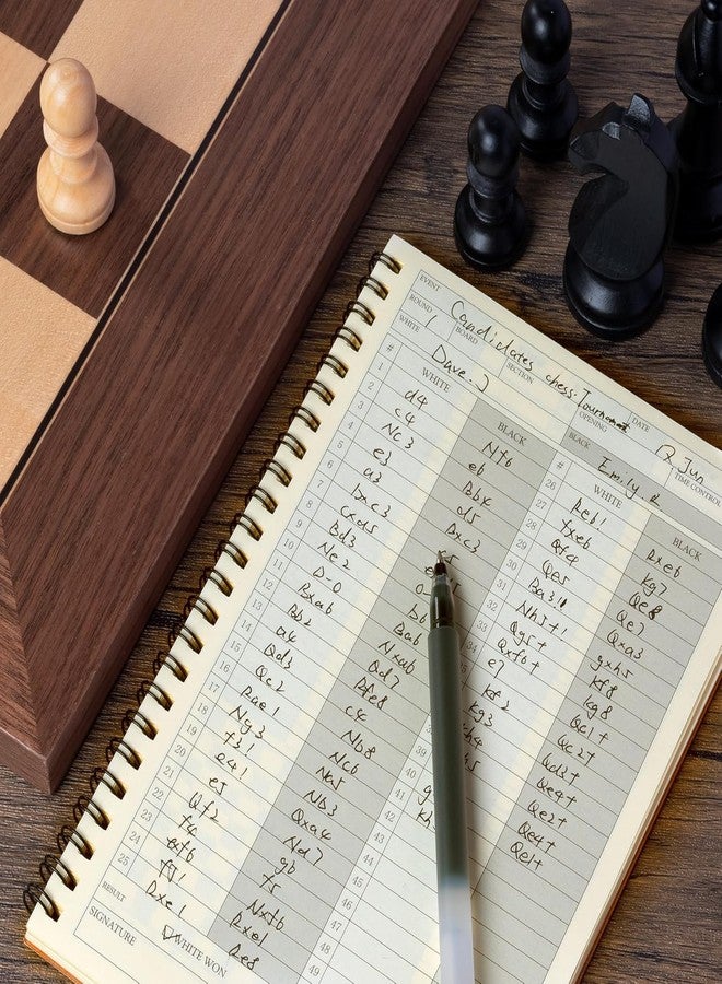 A&A 4 Pack Chess Scorebook, 50 Games Recordable, 100 Moves Per Game, Eye-Protection Chess Scorebook / 5.5 x 8.25 in. - Image 2