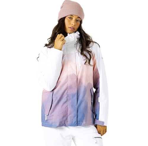 Roxy Women's Jetty 3-in-1 Snow Jacket – 10K Waterproof, Insulated, PFAS-Free, Removable Inner Layer, Blurry Escape, Large - Image 1