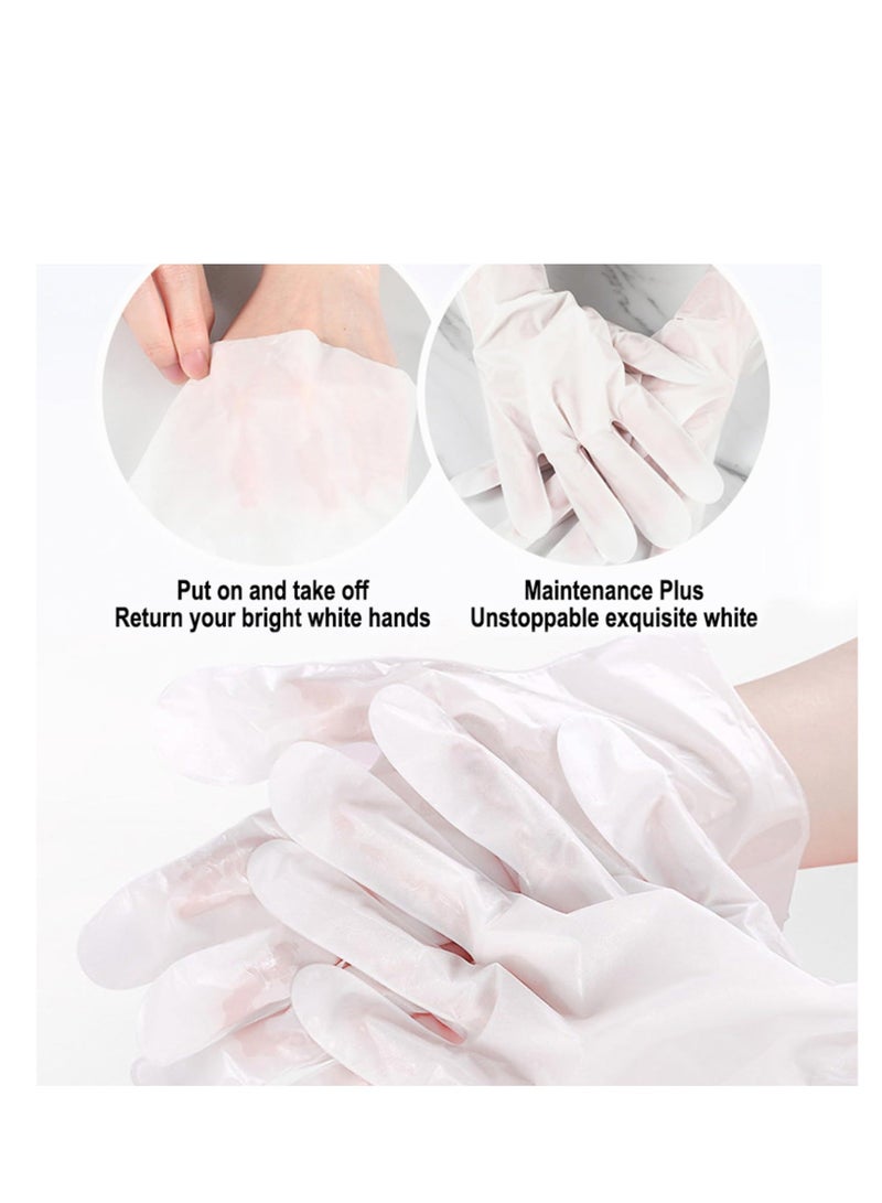 Generic Hand Mask, Hand Spa Mask, Hand Moisturizing Gloves Mask, Hand Skin Repair Renew Mask for Dry, Aging, Cracked Hands Intense Skin Nutrition Hand Cream Mask, Repair Rough Skin Women & Men (5 Pairs)  - Image 4