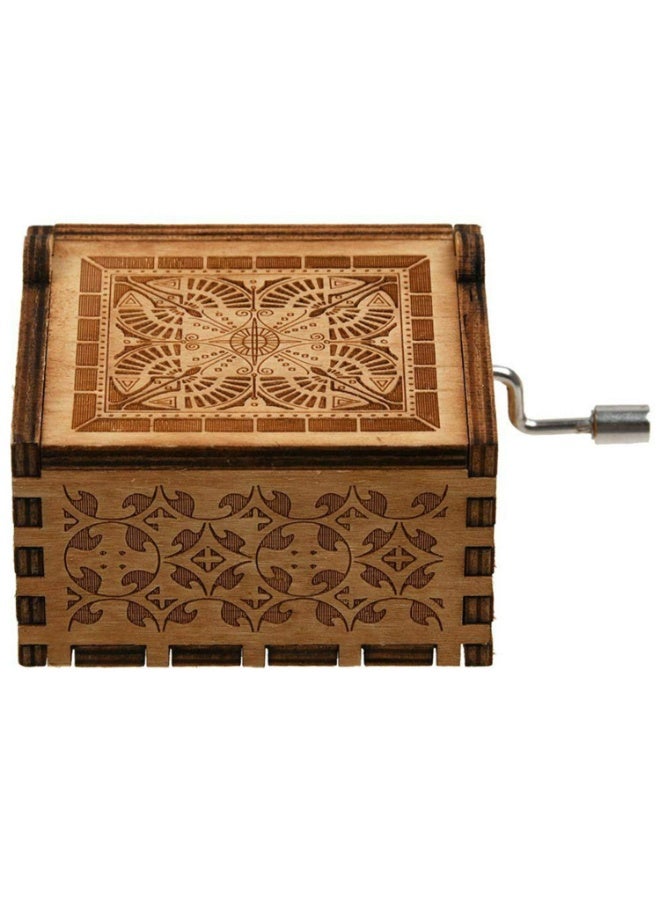 FDTY Can't Help Falling in Love Wood Music Box, Antique Engraved Musical Boxes Case for Birthday Present Kid Toys Hand-Operated (Can't Help Falling in Love) - Image 4