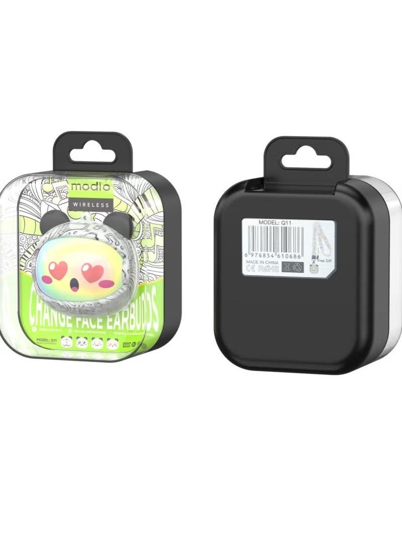 Q11 Wireless Bluetooth Earbuds | Customizable & Changeable Covers | High-Fidelity Sound | Noise Isolating | Ergonomic Comfortable Fit | Long Battery Life | True Wireless | Music & Calls - Image 4