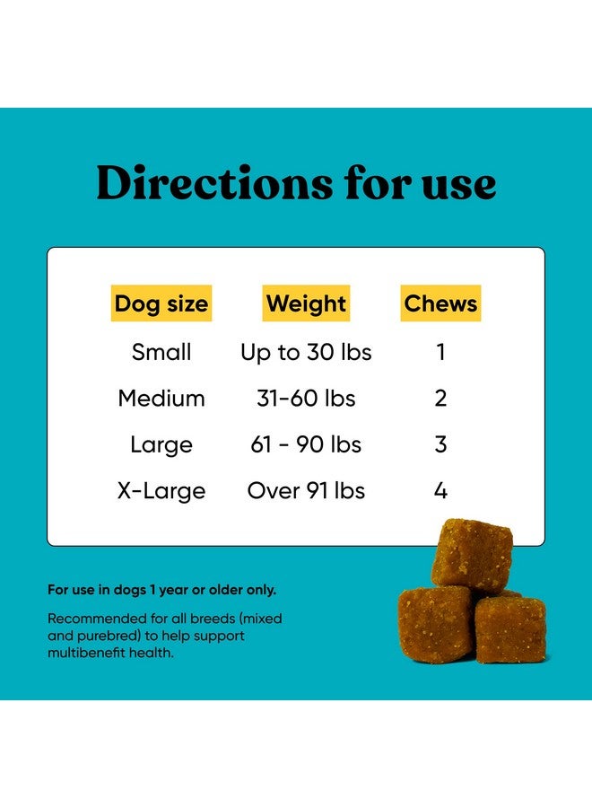 إمبارك دوج متعدد الفوائد - الكل في واحد، مكملات غذائية للكلاب - جلوكوزامين، كوندرويتين، دعم المفاصل - صحة الجلد والفراء والدماغ والمناعة - تركيبة بيطرية طبيعية بالكامل - 90 قرصًا ناعمًا للمضغ - Image 4