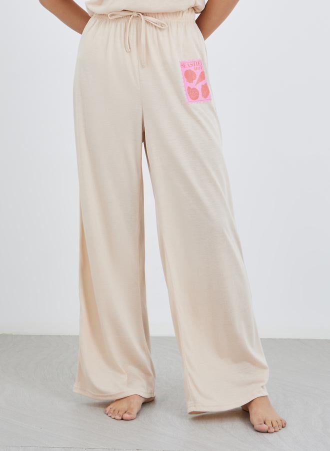 Styli Printed Pocket Short Sleeve T-Shirt and Pyjama Set - Image 4