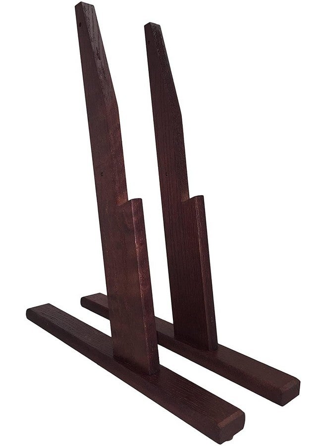 Wooden Mallet Optional Floor Stand For 4H Slope Displays Mahogany  - Image 1