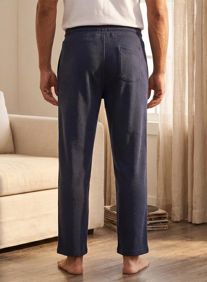 Splash FAV Blue Ribbed Pyjama with Pocket for Men | Best Price UAE