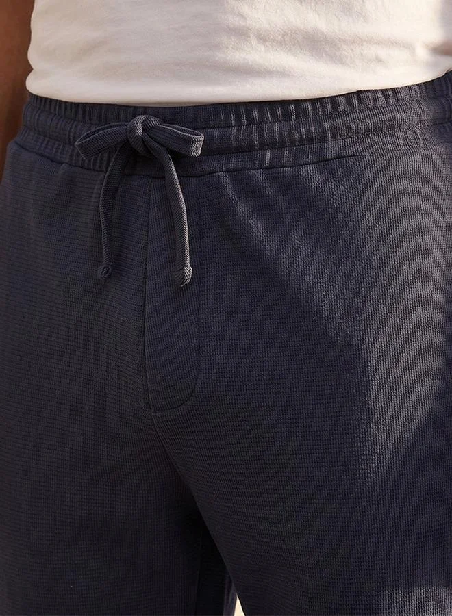 Splash FAV Blue Ribbed Pyjama with Pocket for Men | Best Price UAE