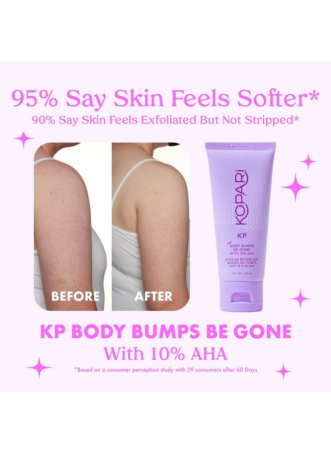 Kopari Kopari KP Body Bumps Be Gone Exfoliating Body Scrub with 10% AHA, to Smooth Skin, Reduce Bumps, Decongest Pores, Clarifying, Gently Exfoliate & Wash | 8.45 fl oz Tube  - Image 3