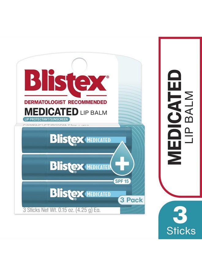 بليستكس بلسم شفاه طبي من بليستكس، 0.15 أونصة، 3 قطع (عبوة من قطعة واحدة) يمنع الجفاف والتشقق، عامل حماية من الشمس 15، يحافظ على الرطوبة، بلسم شفاه مرطب، تركيبة سهلة الانزلاق لتغطية كاملة - Image 5