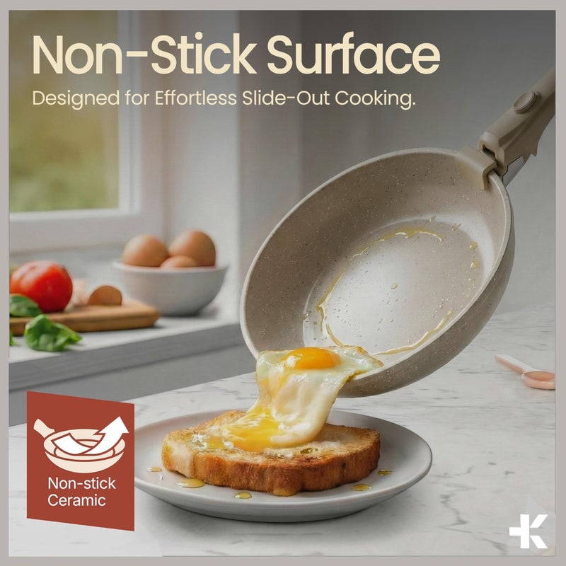 BAKKENMASTER Bakken 17-Piece Ceramic Coated Aluminum Cookware Set, Nonstick Pots and Pans with Lids, Silicone Cooking Utensils & Oven Mitts, All Stovetop Safe Up To 500Â°F, PTFE & PFAS Free, Dishwasher Safe - Image 3