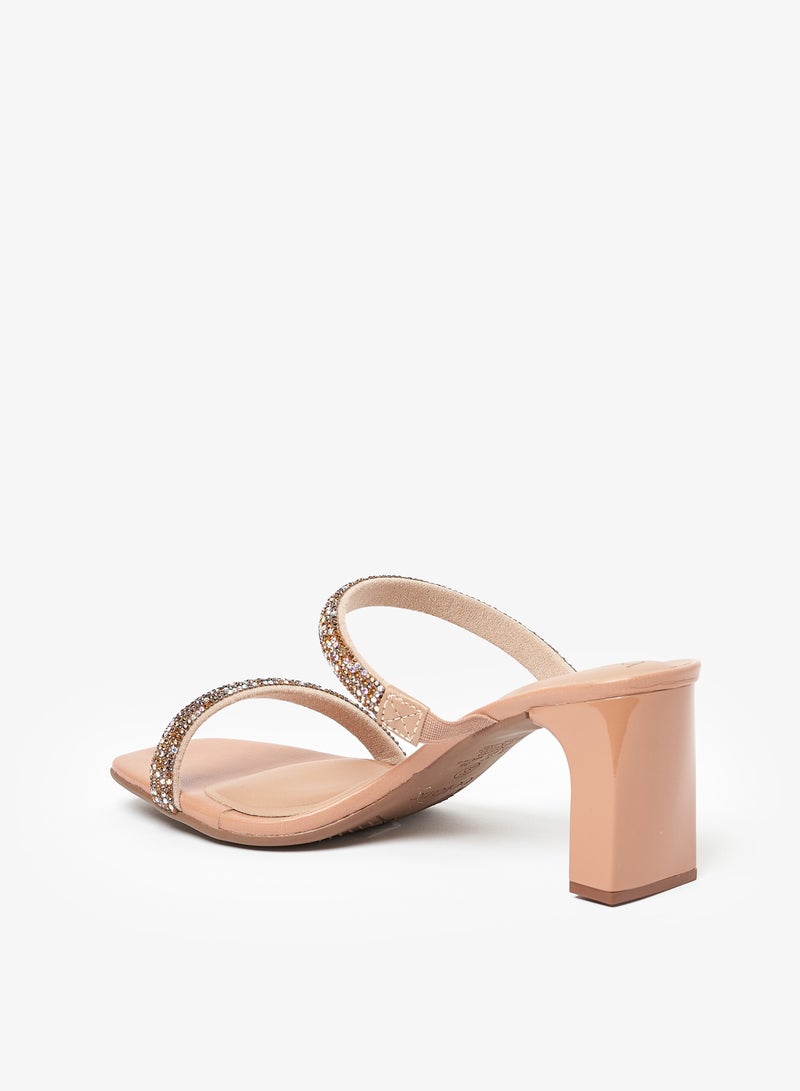 Beira Rio Multi Strap Mid Heel Sandals - Image 3