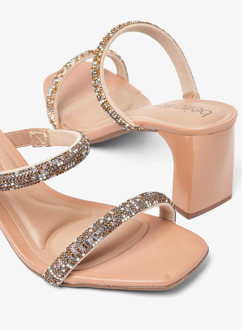 Beira Rio  Multi Strap Mid Heel Sandals for Women | Best Price UAE