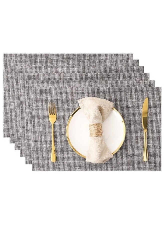 FALMER 6PCS PlaceMats for Kitchen Dining Table45X30CM  - Image 1