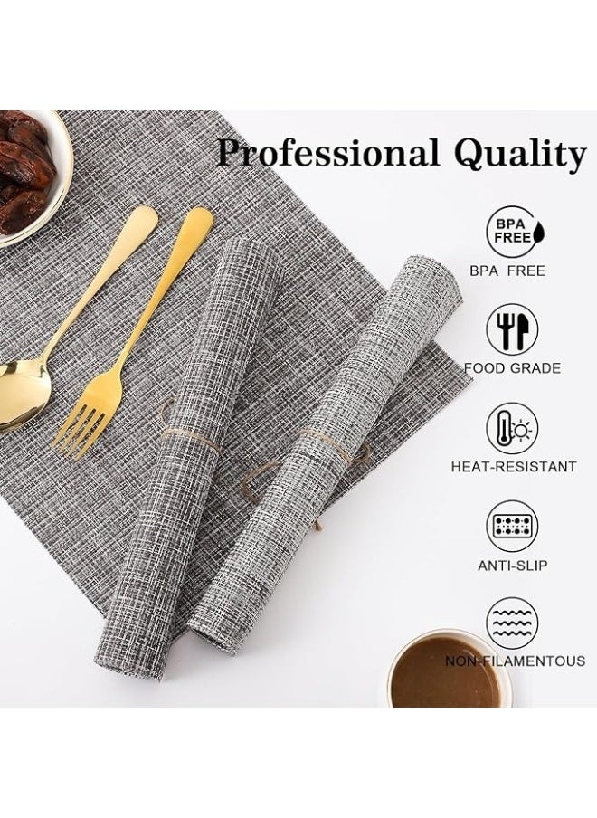 FALMER 6PCS PlaceMats for Kitchen Dining Table45X30CM  - Image 2
