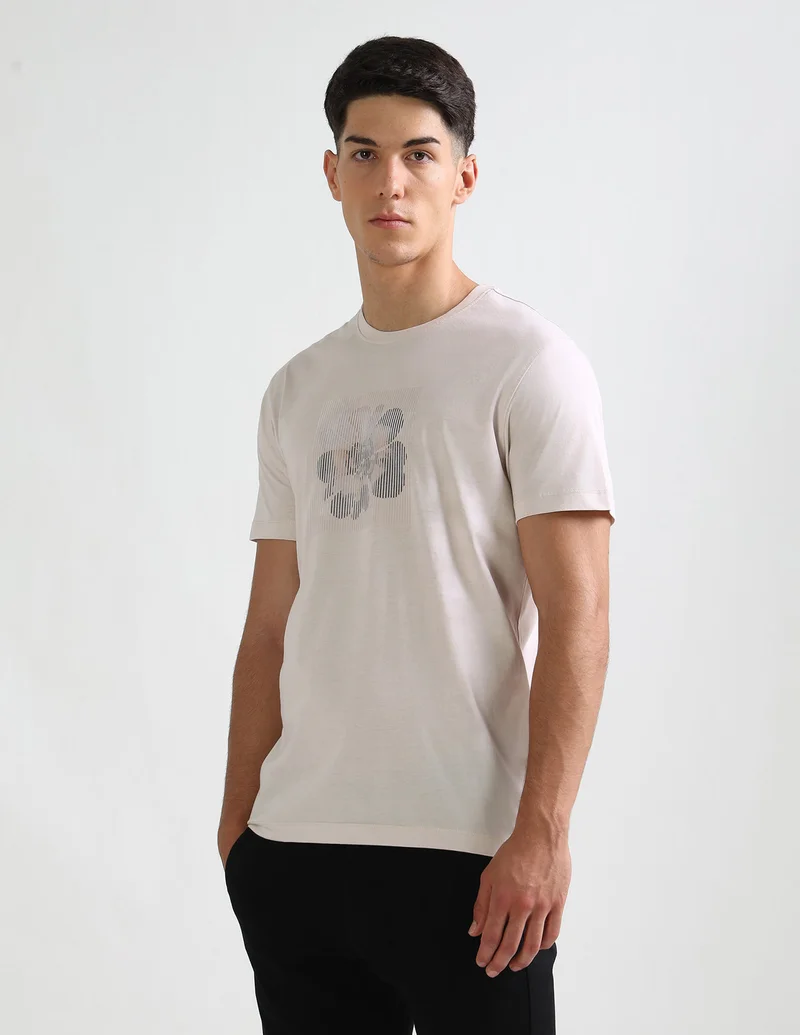 Arrow Stone Graphic Printed Pure Cotton T-Shirt for Men | Best Price UAE