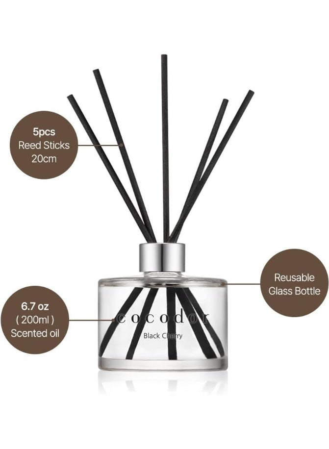 كوكودور معطر أعواد سيغنتشر / نسيم أبريل / معطر أعواد، مجموعة معطر أعواد، موزّع زيت مع أعواد، أعواد معطر، ديكور للمنزل والمكتب، عطور وهدايا / سيغنتشر / 6.7 أونصة / عبوة واحدة - Image 4