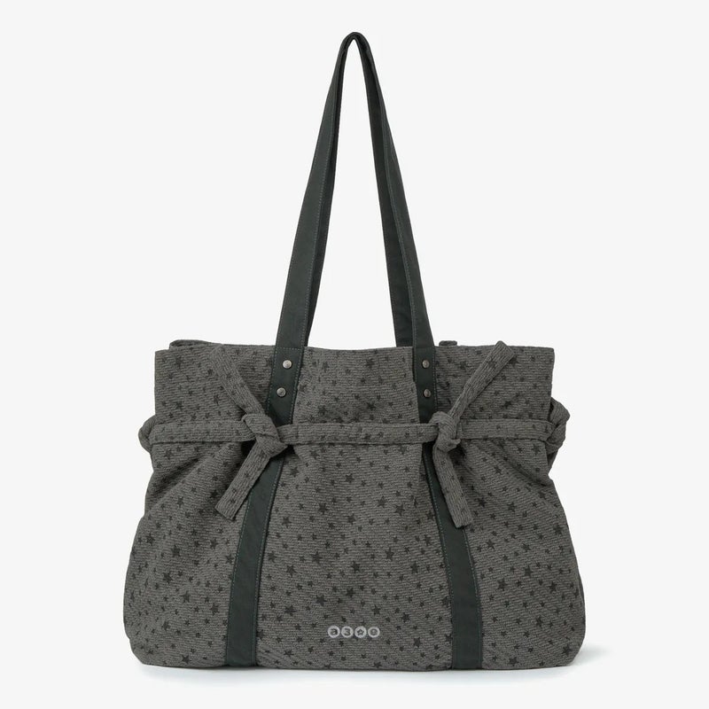 Canvas Tote Bag with Star Print, Large Capacity, Commuter Shoulder Bag - Image 3