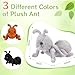 Shappy 3 PCS Plush Ant Set 10 Soft Stuffed Ant Toys for Kids Perfect for Hugging Playtime and Gifts Durable Washable and Realistic for Birthdays and HolidaysBrown Black Gray - Image 4