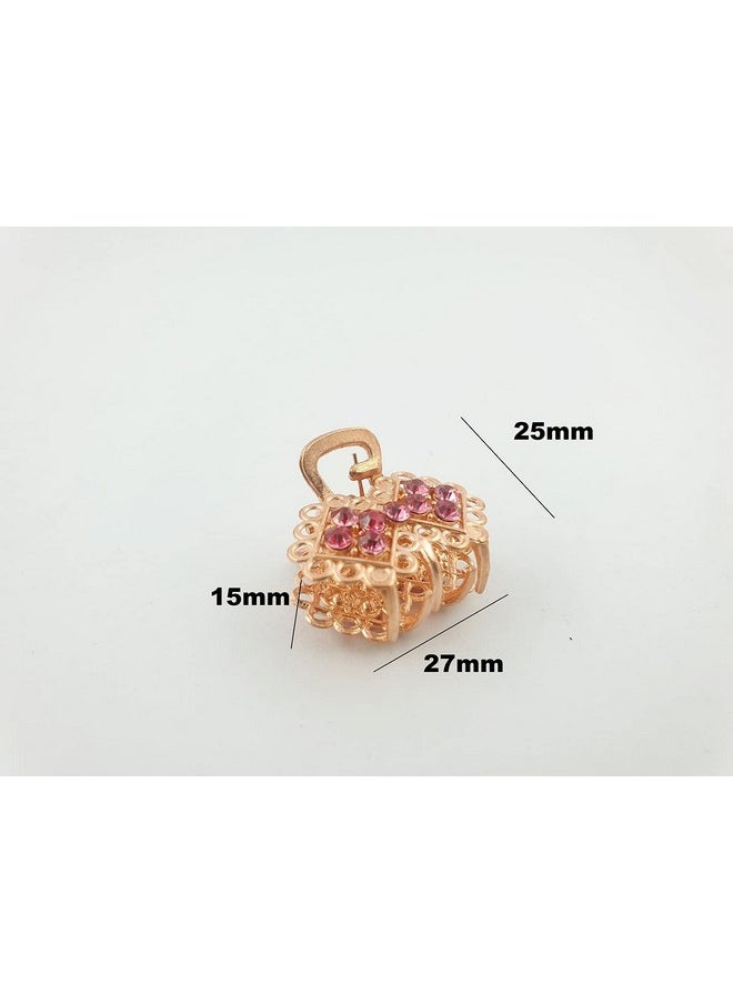 DHAVESAI Dhavesai m.a.d Metal Multi Design Hair Claw Clips,Catch Banana Clips,Clamp Hair Accessories for Girls Women small size pack of 2 (Multi color and Design as Per availability)  - Image 3