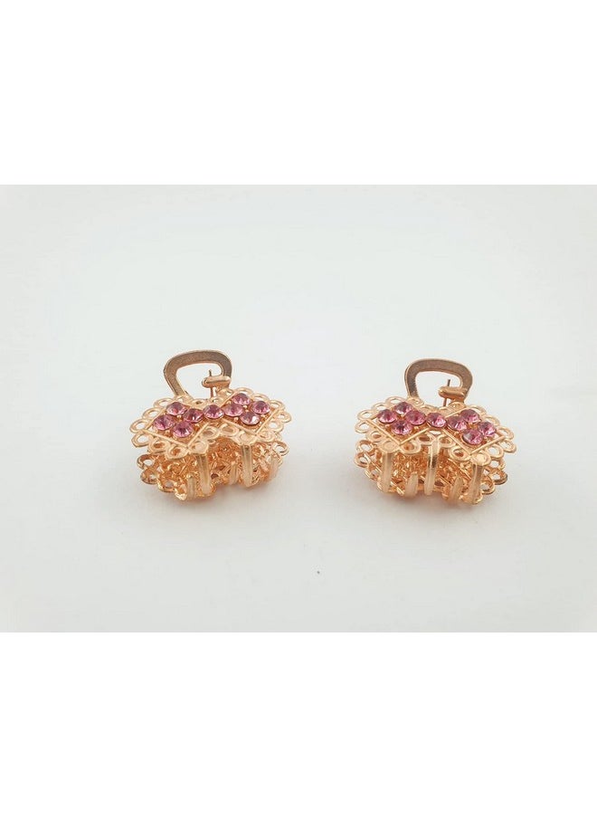 DHAVESAI Dhavesai m.a.d Metal Multi Design Hair Claw Clips,Catch Banana Clips,Clamp Hair Accessories for Girls Women small size pack of 2 (Multi color and Design as Per availability)  - Image 1