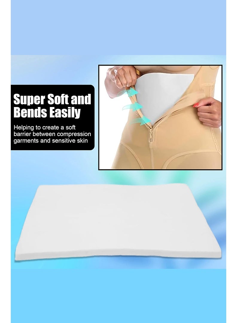 أوغر فوم ما بعد عملية شفط الدهون، 5 لوحات بطنية لما بعد عملية شفط الدهون، تسطيح البطن، مشد بطن ضاغط، ألواح فوم (8 × 11 × 0.5 بوصة) - Image 3