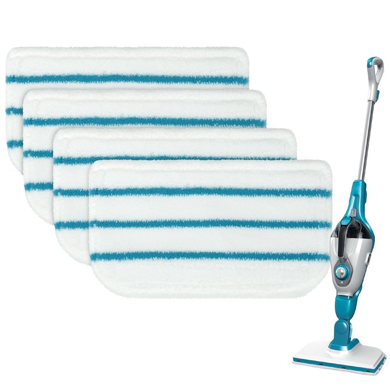 Steam Mop Pads Replacement Compatible with BlackDecker Steam Mop SM1600 SM1610 SM1620 HSM13E1 HSMC1300FX HSMC1321 HSMC1361SG Cleaner Black and Decker Steam Mop Replace Pads for Floor Cleaning