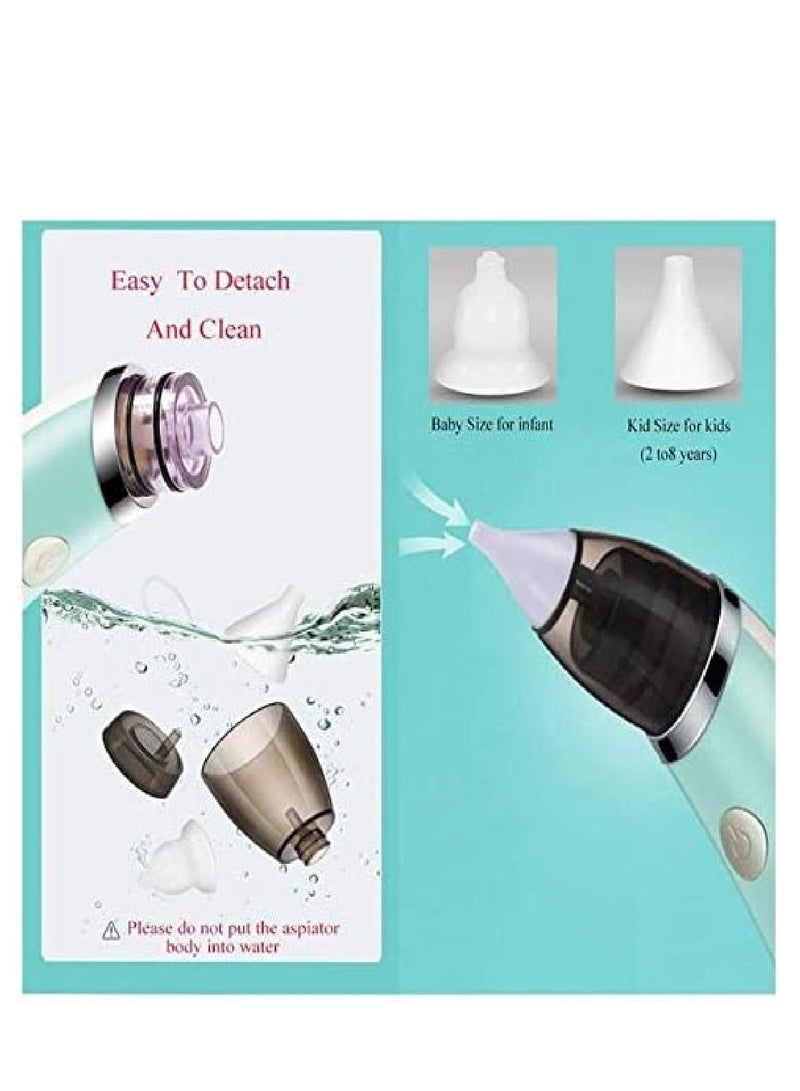 Dubkart Baby Nasal Aspirator Electric Nose Cleaner with 2 Sizes of Nose Tips and 5 Levels of Suction, Safe Hygienic for Newborns and Toddlers, USB Charging - Image 4