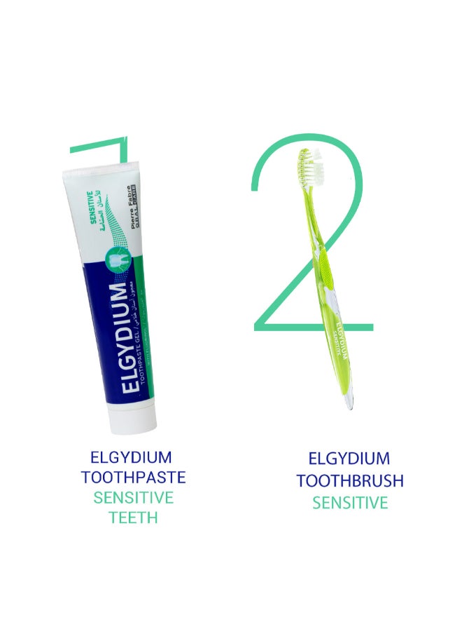 ELGYDIUM - Sensitive Soft Toothbush - Image 1