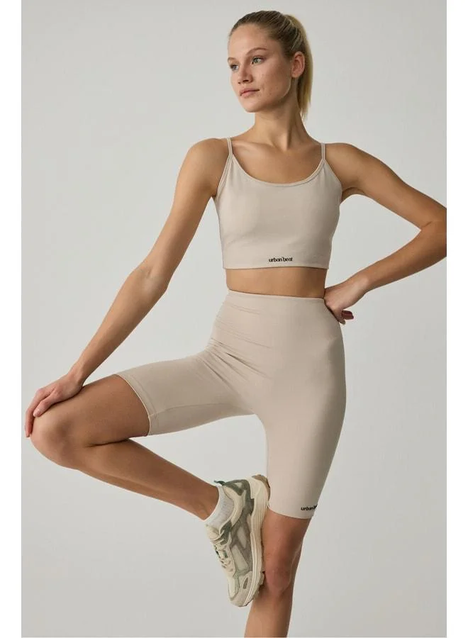 PINKY Women's Sport Strappy Stone-Colored Bustier.