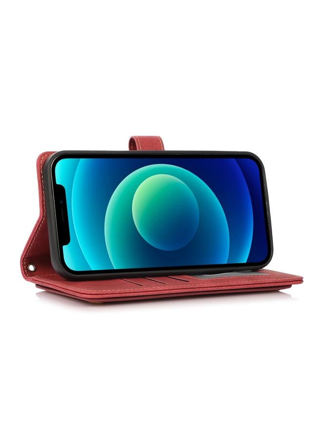 Zaboon Case For iPhone 13 Pro Max PU + TPU Horizontal Flip Leather Case with Holder & Card Slot & Wallet & Lanyard - Image 4