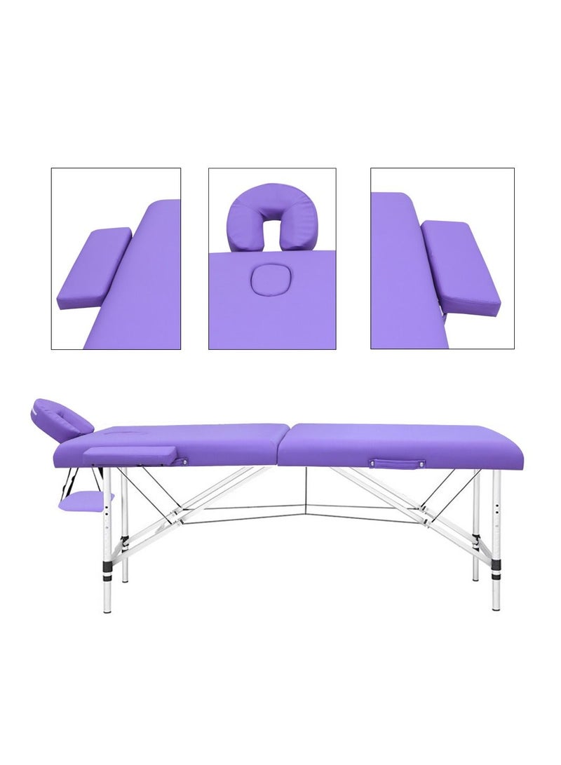 IOLITE سرير تجميل قابل للطي بطول 95 سم وعرض 19 سم × 74 سم، طاولات تدليك سبا محمولة احترافية قابلة للطي مع حقيبة صالون - Image 3