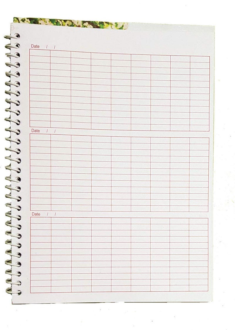 amblitz 51,000 Ram Naam Lekhan Pustika | PACK of 5 Notebooks | BROAD Boxes | Well Organised | 185 X 240 MM | Spiral Bound | 70 GSM Thick Paper | - Image 2
