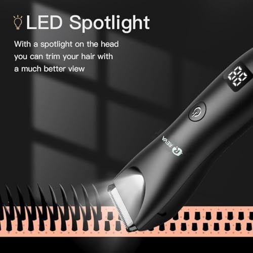 R REVA Multi Groomer All-in-One Hair Trimmer with Head Spotlight for Men & Women- Cordless Rechargeable Beard & Hair Clipper, Waterproof, Ceramic Blades, Low Noise and Fast Charging - Image 4
