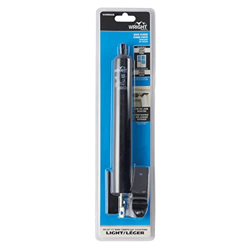 Wright Products Light Duty Screen Door Closer with Head Jamb Bracket – Pneumatic Door Closer, Adjustable Closing Speed, and Hold-Open Washer (Transitional, Black) - Image 2